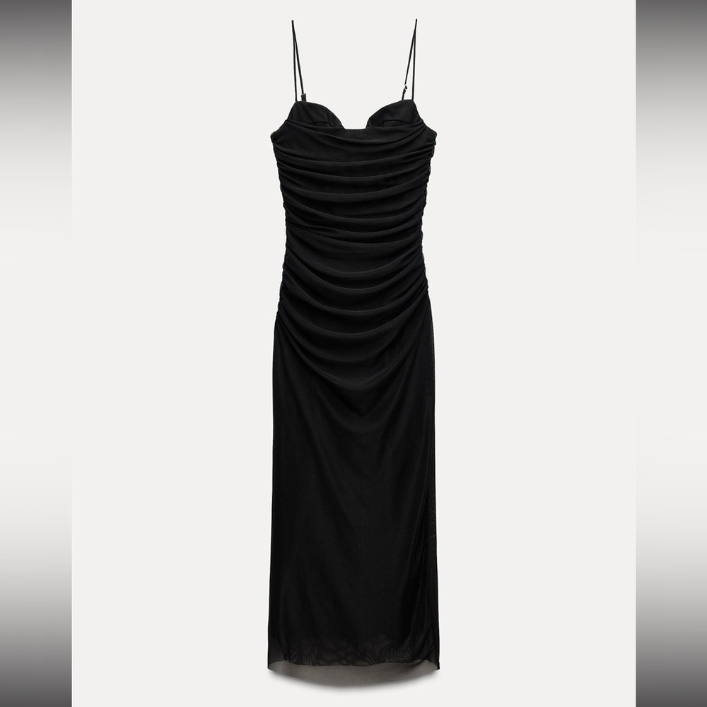 ZARA Tulle Midi Dress
